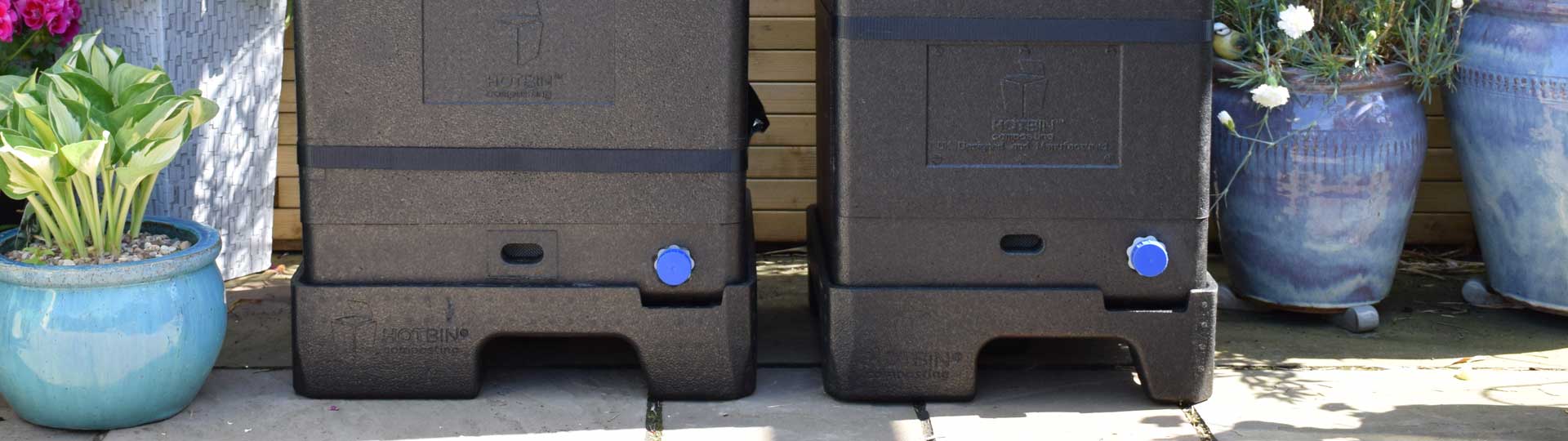 The Mini and 200 Litre HOTBINs side by Side