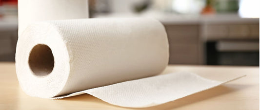 Kitchen Roll on kitchen worktop